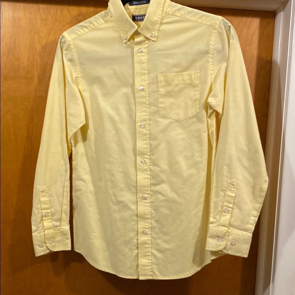 IZOD Men's Yellow Button-Down Shirt
